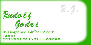 rudolf godri business card